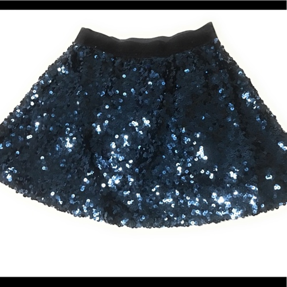 Aeropostale Blue Sequin Mini Skirt Size XS